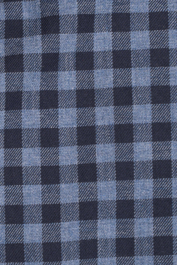 Lightweight Button Down Shirt Navy Gingham