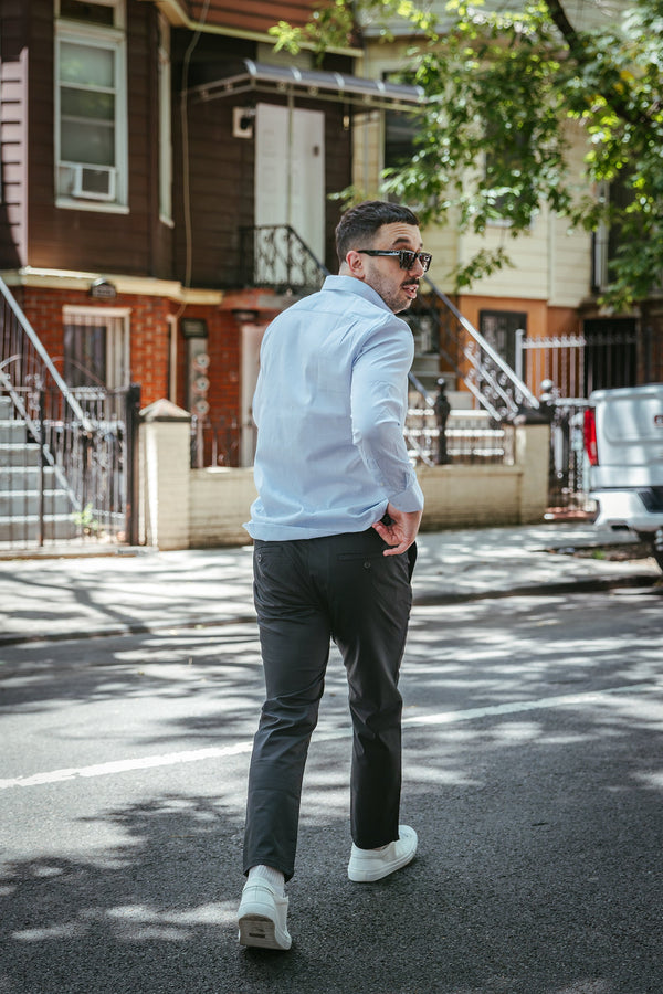 Lightweight Stretch Chino Charcoal