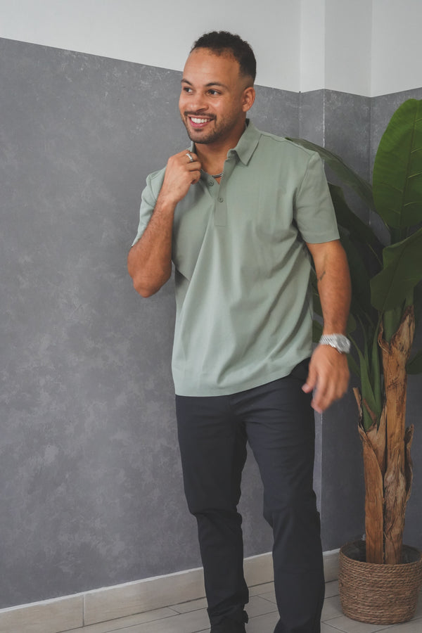 Tech Polo Green Tea
