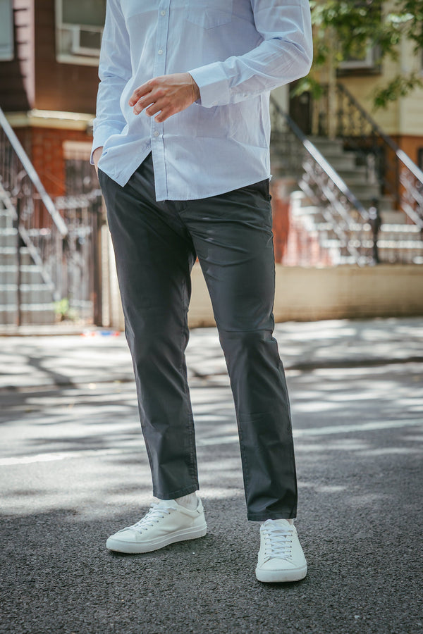 Lightweight Stretch Chino Charcoal