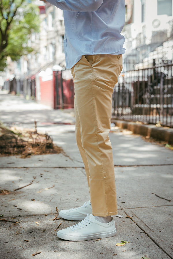 Lightweight Stretch Chino Tan