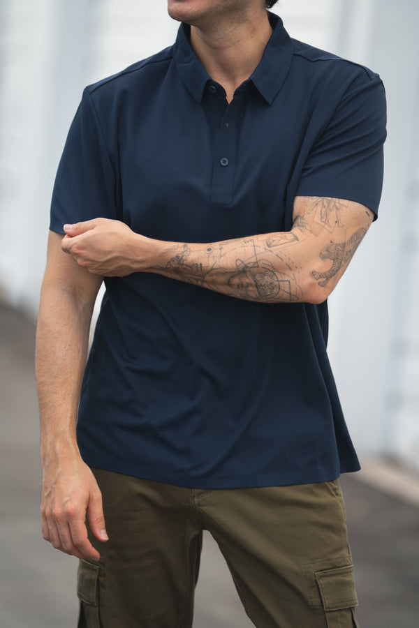 Tech Polo Navy