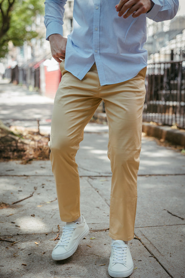 Lightweight Stretch Chino Tan