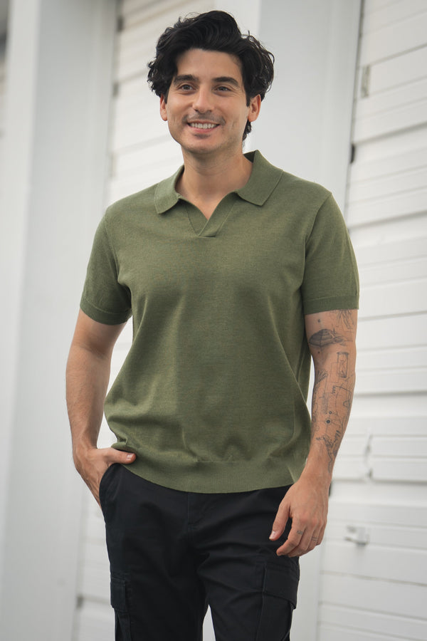 Sweater Polo Kelp