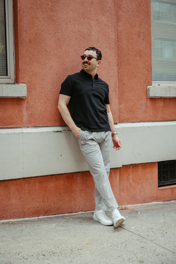 Performance Pique Polo Black