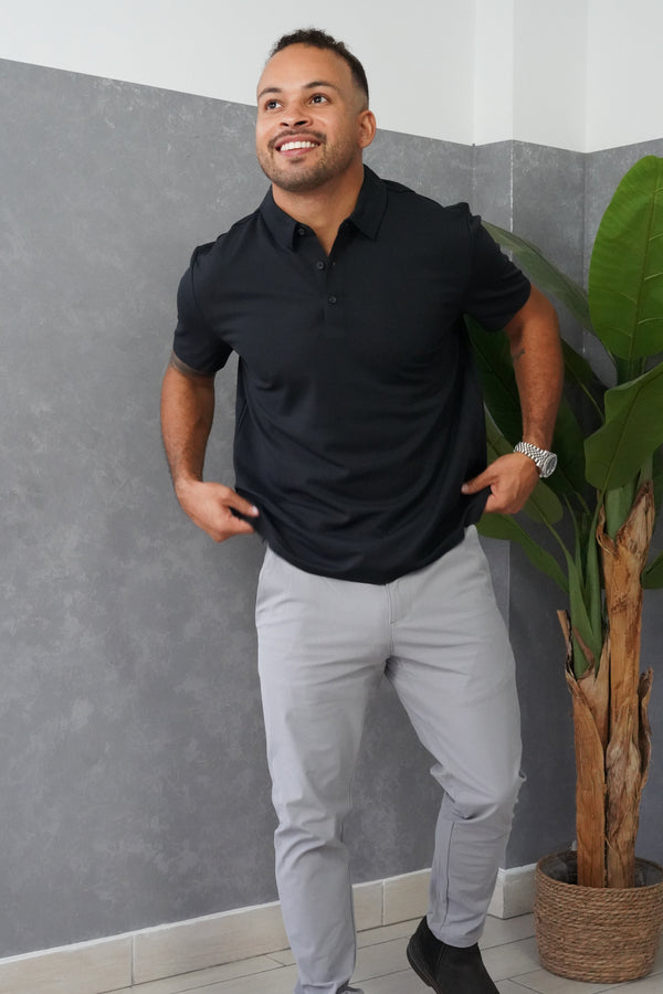 Tech Polo Black