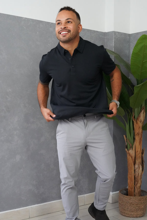 Tech Polo Black