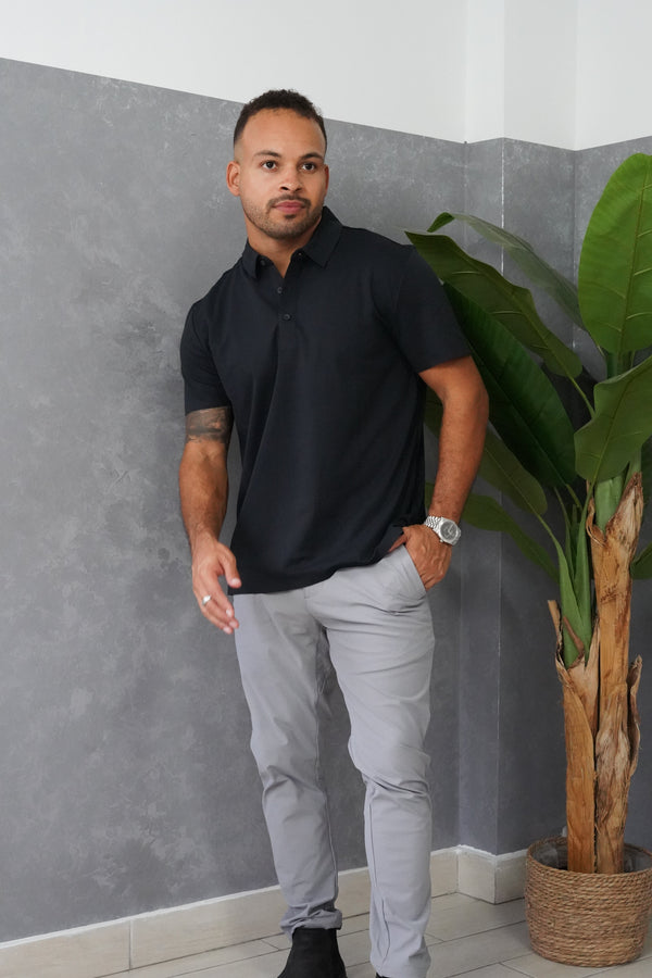 Tech Polo Black