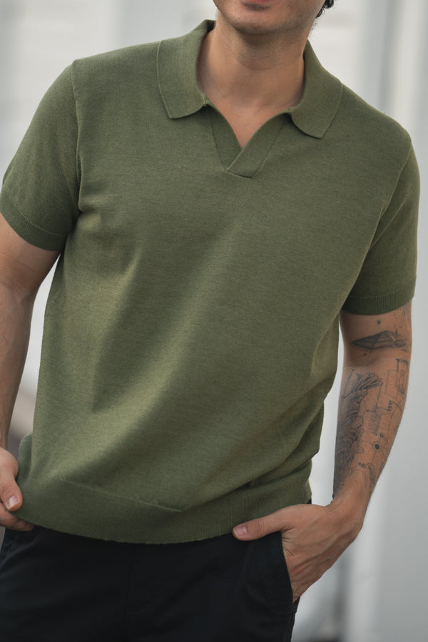 Sweater Polo Kelp