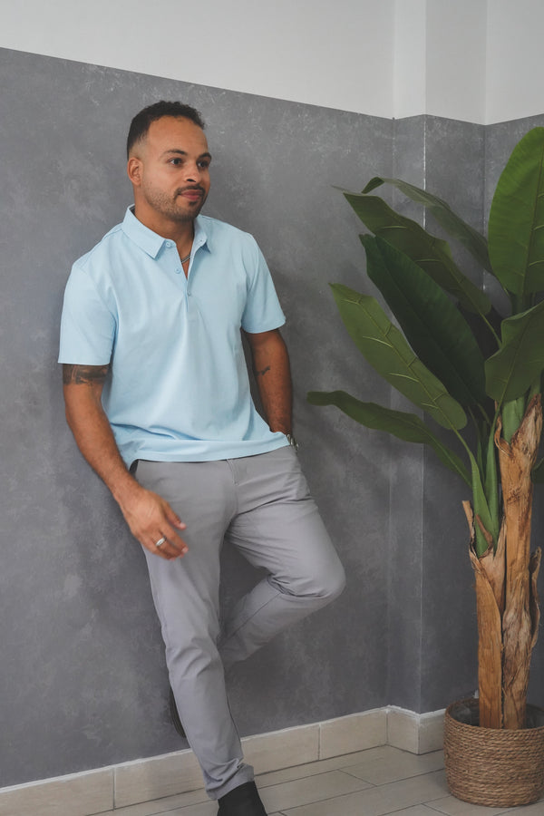 Tech Polo Sky Blue