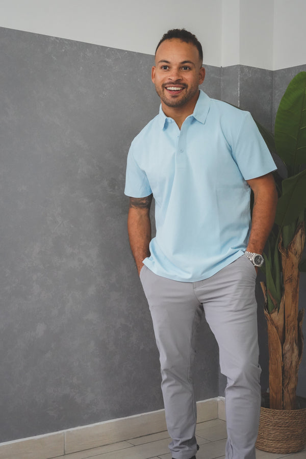 Tech Polo Sky Blue