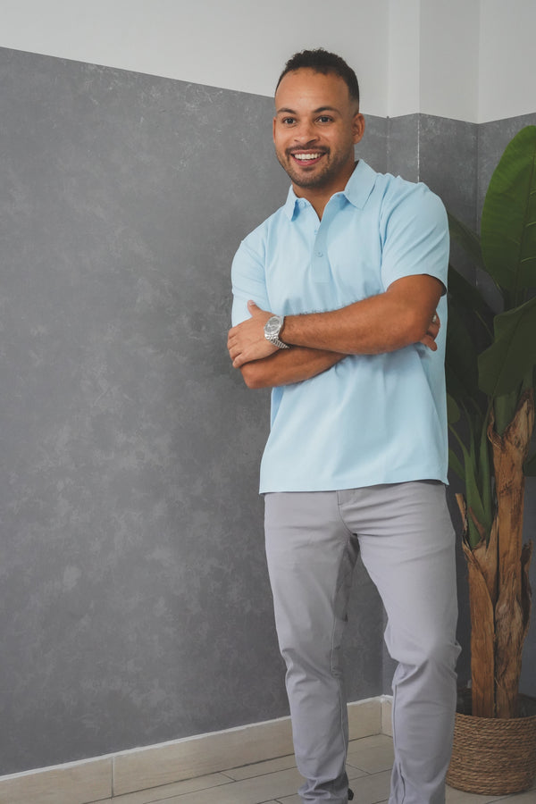 Tech Polo Sky Blue
