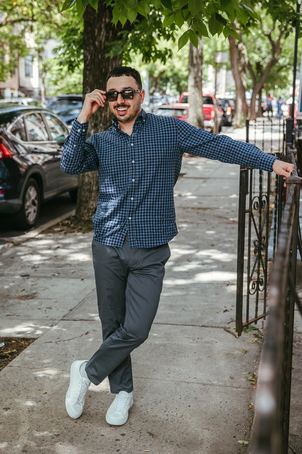 Lightweight Stretch Chino Charcoal