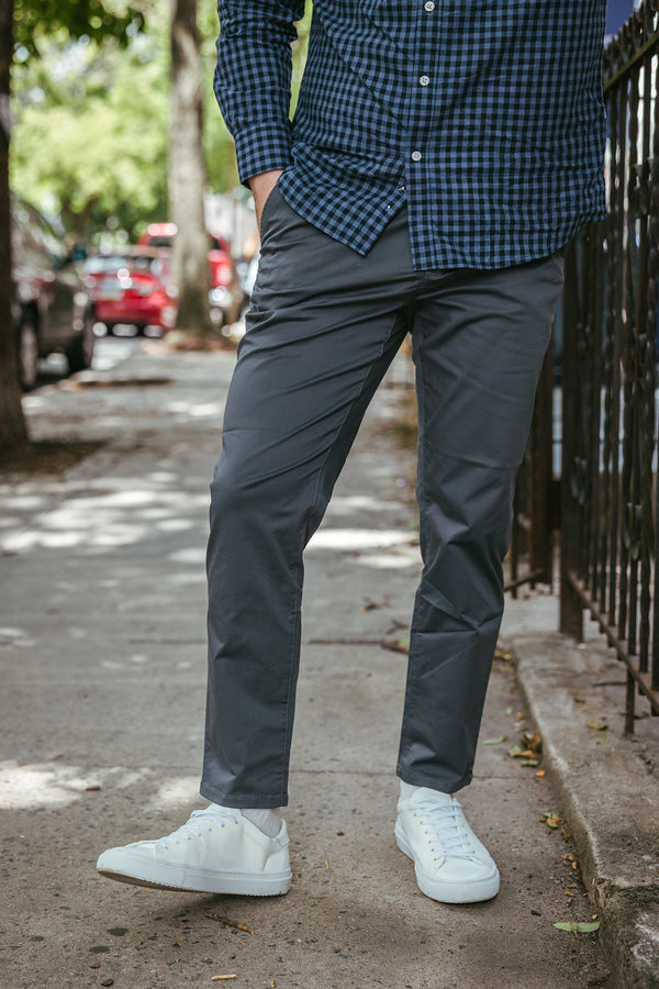 Lightweight Stretch Chino Charcoal