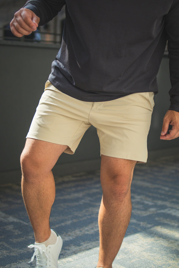 Pace Performance Shorts Khaki
