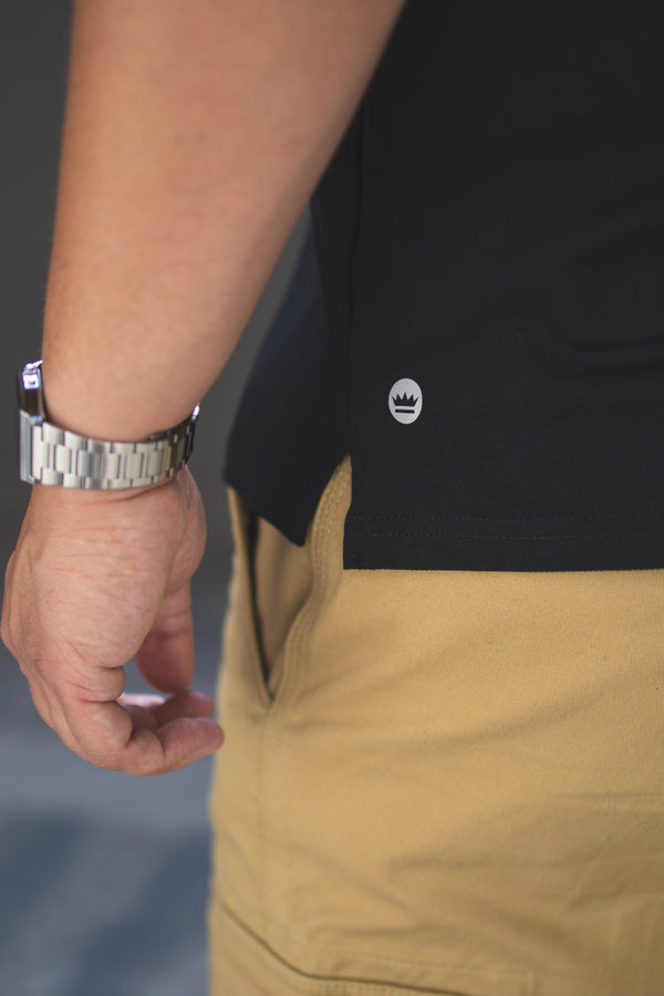 Performance Pique Polo Black