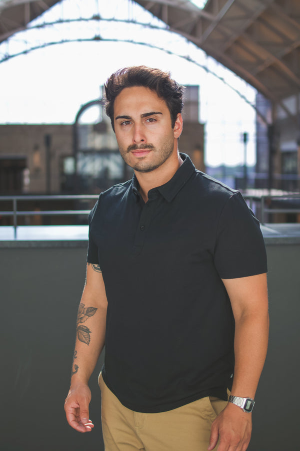 Performance Pique Polo Black