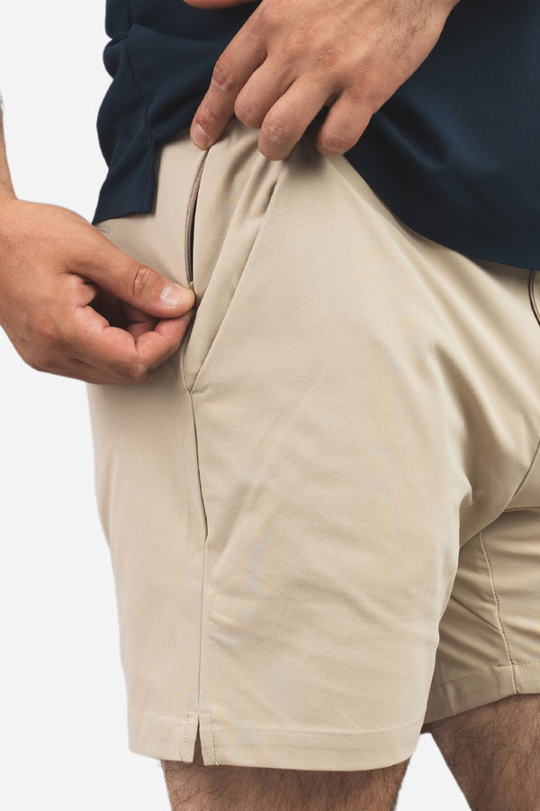 Pace Performance Shorts Khaki