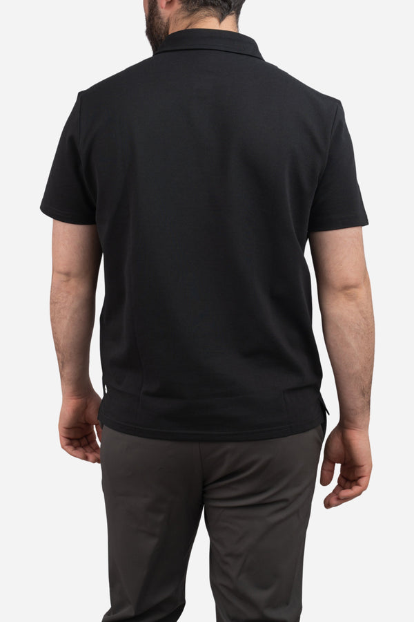 Performance Pique Polo Black