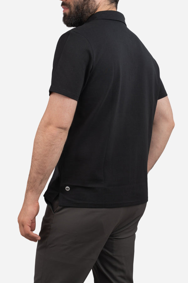Performance Pique Polo Black