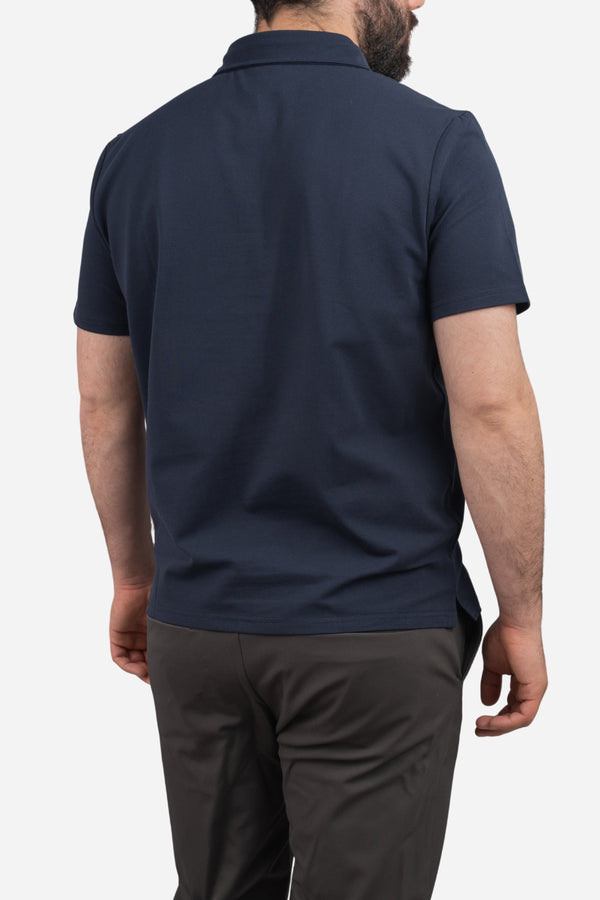 Performance Pique Polo Navy