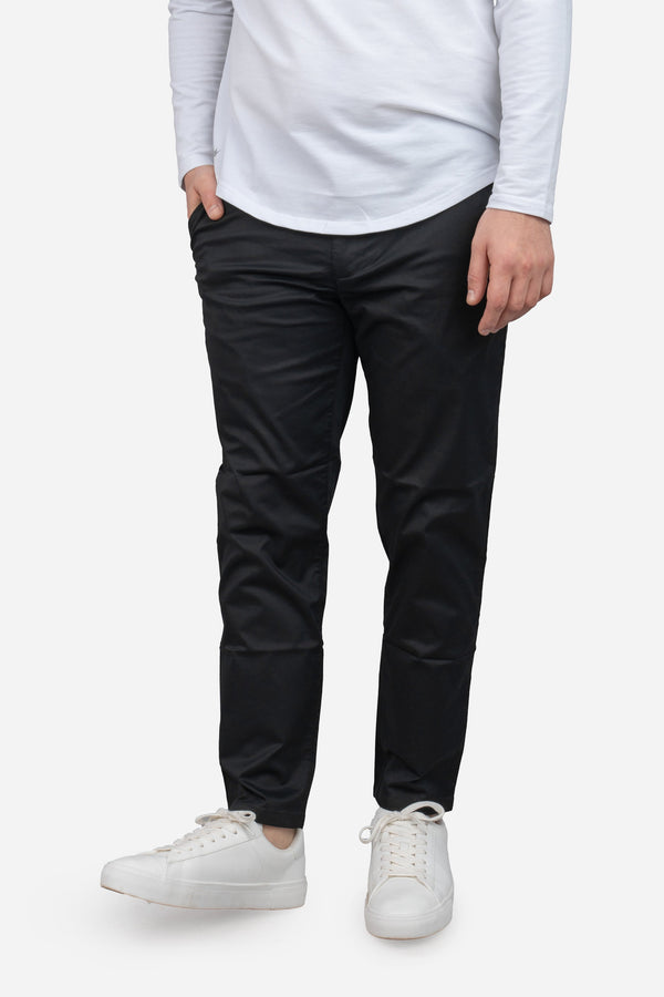 Lightweight Stretch Chino Black