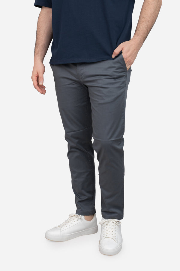 Lightweight Stretch Chino Charcoal
