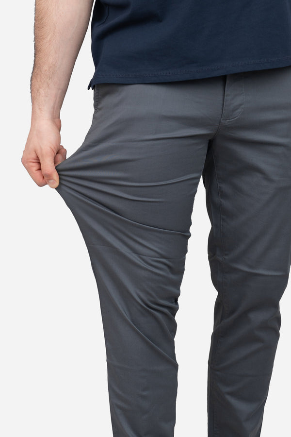 Lightweight Stretch Chino Charcoal