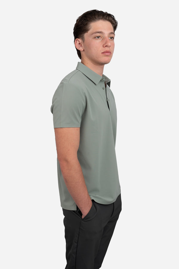 Tech Polo Green Tea